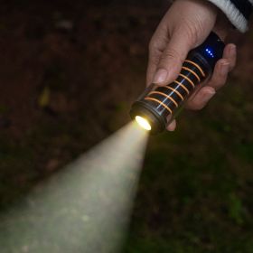 night light Flashlight (select: Outdoor camping lights-black)