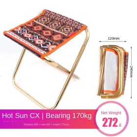 Outdoor folding aluminum alloy chairs (select: Outdoor folding chairs-red)