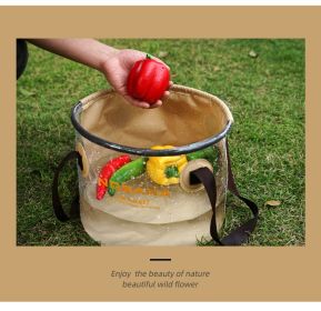 30L Outdoor folding bucket (select: Outdoor folding bucket-Khaki)