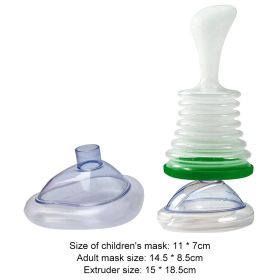 Portable First Aid Choking Device (Ships From: China, Color: Green suit)