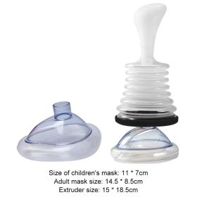 Portable First Aid Choking Device (Ships From: China, Color: Black suit)