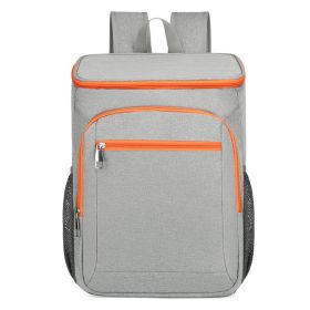 Waterproof Leakproof Thermal Insulated Outdoor Cooler (Color: Gray/Orange)