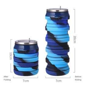 480ml Foldable Silicone Water Cup (Capacity: 480ml, Color: 04)