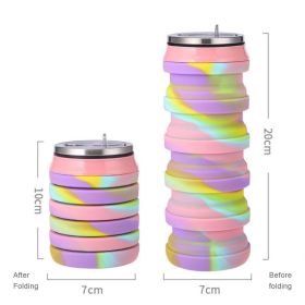480ml Foldable Silicone Water Cup (Capacity: 480ml, Color: 05)