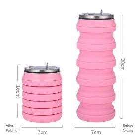 480ml Foldable Silicone Water Cup (Capacity: 480ml, Color: 02)