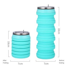480ml Foldable Silicone Water Cup (Capacity: 480ml, Color: 03)