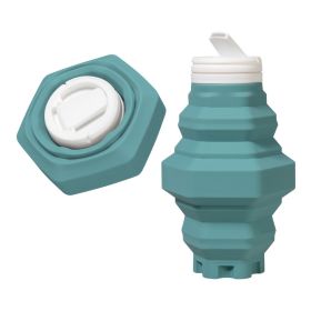 Silicone Folding Cup (Capacity: 401-500ml, Color: Green)
