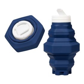 Silicone Folding Cup (Capacity: 401-500ml, Color: Blue)
