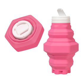 Silicone Folding Cup (Capacity: 401-500ml, Color: Pink)