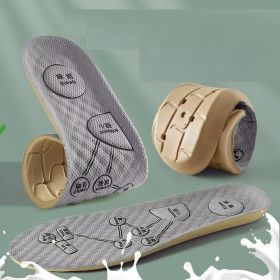 Foot Acupressure Insole Men Women  Sports Cushion Inserts. (Shoe Size: 39-40, Color: Gray)