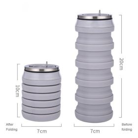 480ml Foldable Silicone Water Cup (Capacity: 480ml, Color: 01)