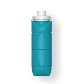 Mini siliconen water bottle (Color: Blue)