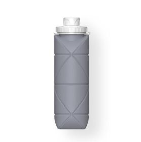 Mini siliconen water bottle (Color: Gray)