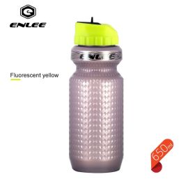 1Pc 650Ml Mountain Bicycle Cycling Water Drink Bottle (Color: Yellow)