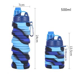 500ml Creative Silicone Folding Water Cup (Capacity: 0.5L, Color: 03)