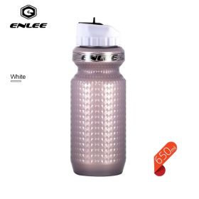 1Pc 650Ml Mountain Bicycle Cycling Water Drink Bottle (Color: White)