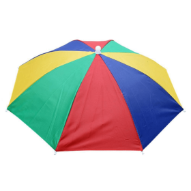 Portable Rain Hat (Color: Watermelon Rind)