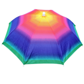 Portable Rain Hat (Color: Colored Stripes)