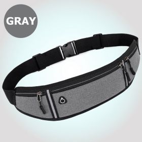 Small Fitness Waist Bag (Color: Gray)