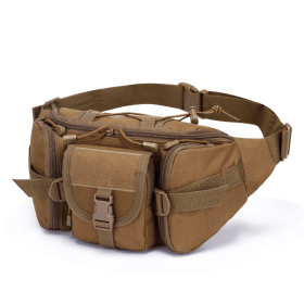 Nylon Fanny Pack (Color: Clay Color, size: The belt can be adjusted)