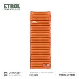 Inflatable Sleeping Mat (Color: Orange)