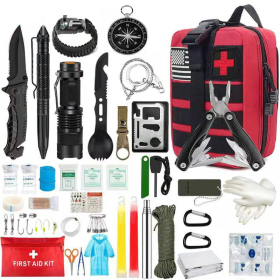 Outdoor SOS Emergency Survival Kit (Ships From: China, Color: Red)