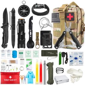 Outdoor SOS Emergency Survival Kit (Ships From: China, Color: CP)