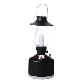 Wireless Air Humidifier Camping Table Lamp (Color: Black)