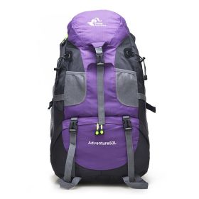 Outdoor Mountaineering Backpack (Color: Purple)