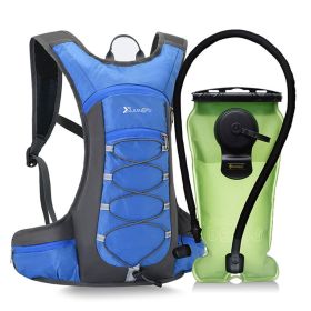 Hiking Cross Country Backpack Running Sports Water Bag (Color: Blue)