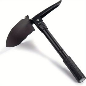 Foldable Camping Shovel (Color: Black)