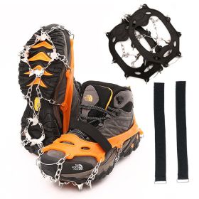 anti-skid shoe cover 19 tooth ice claw (colour: red, Number of teeth: 19 tooth XL)