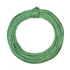 50ft Reflective Nylon Wind Rope Cord For Outdoor Camping (Color: Green)