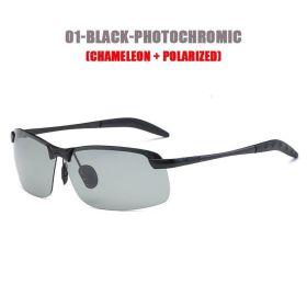 Polarized Chameleon Sunglasses (Color: Black Frame)
