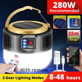 Camping Battery Powered Lantern (Color: Black)