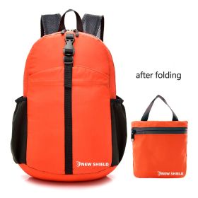 Folding Ultralight Portable Backpack (Color: Orange)