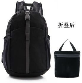 Folding Ultralight Portable Backpack (Color: Black2)