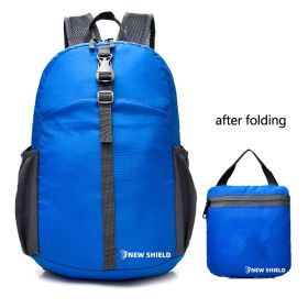Folding Ultralight Portable Backpack (Color: Blue1)