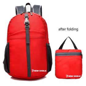 Folding Ultralight Portable Backpack (Color: Red)