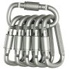 Aluminum D-Ring Locking Carabiner (Pack of 10)