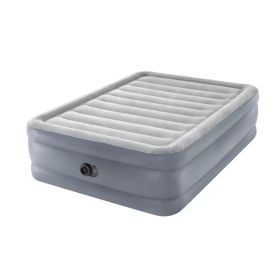 20" Dura-Beam Deluxe Raised Air Bed Mattress with Internal Pump (size: Twin)