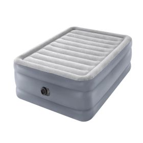 20" Dura-Beam Deluxe Raised Air Bed Mattress with Internal Pump (size: Queen)