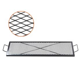 X-Marks Fire Pit Grill Grate, Rectangle Cooking Grate (size: 44 x 15 inches)