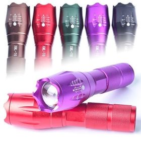 Zoomable Focusing Flashlight (Color: Black)