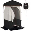 Portable Shower Tent with Solar Shower Bag, Floor and Carrying Bag