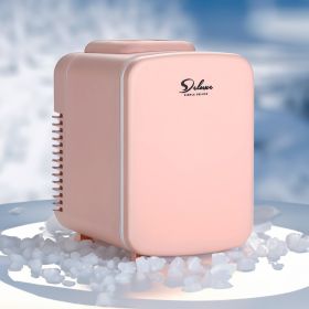 Deluxe Mini Fridge: Compact Portable Cooler & Warmer (Color: Pink)