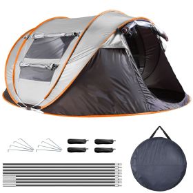 5-8 Person Pop Up Camping Tent (Type: Khaki_5-8People)
