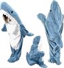 Cozy Flannel Shark Costume Shark Sleeping Bag