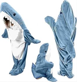 Cozy Flannel Shark Costume Shark Sleeping Bag (size: 67-72in)