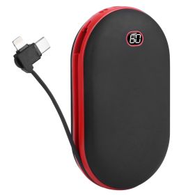 Rechargeable Electric Hand Warmer (Color: Black)